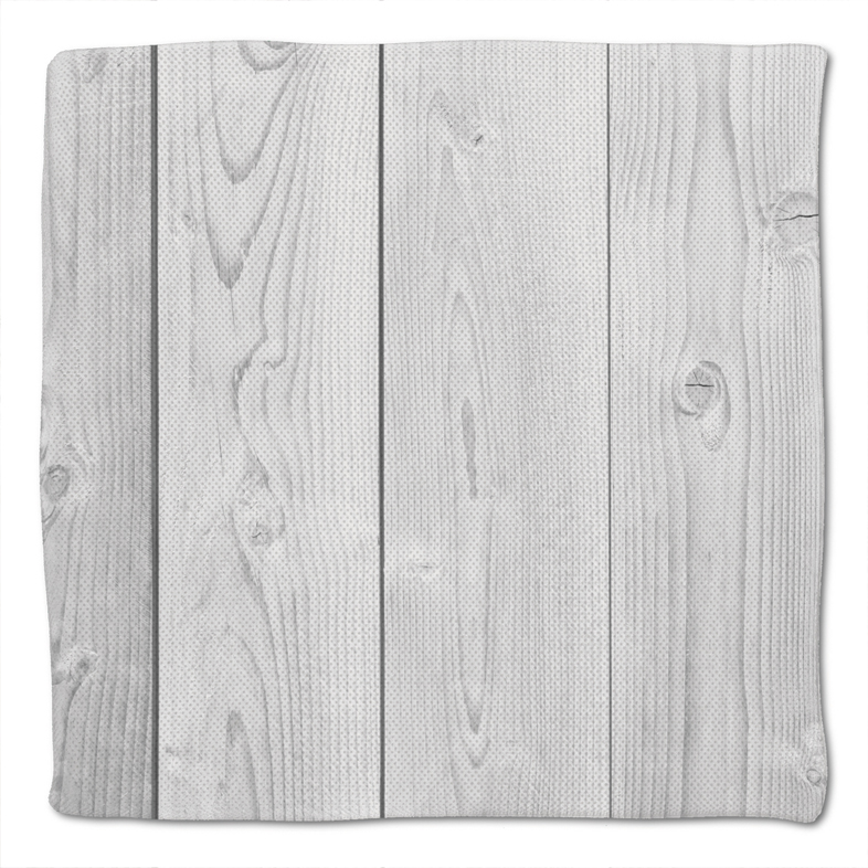 Sitzkissen Holz weiss 40x40x3 cm